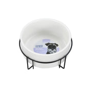 Ceramic Pet Bowl With Metal Stand 16cm 950ml
