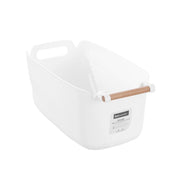 Storage Basket Bamboo Handle 10L 39x22x17.5cm