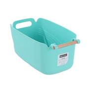 Storage Basket Bamboo Handle 10L 39x22x17.5cm