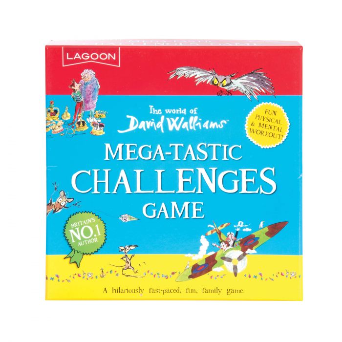 David Walliams Mega Tastic Challenges Game Blue 17 x 17 x 3.5cm