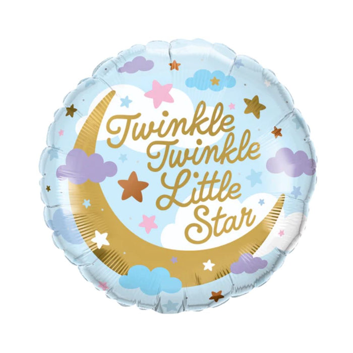 Foil Balloon 45Cm Round Twinkle Twinkle Little Star