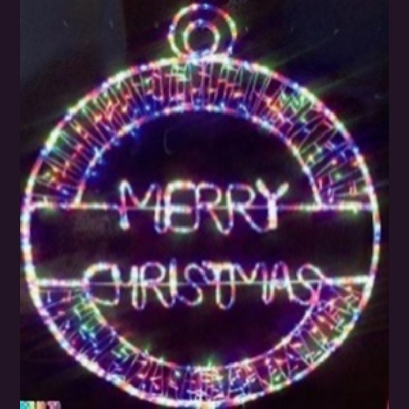 Ronis 240 LED Silhouette Merry Christmas Rope Light