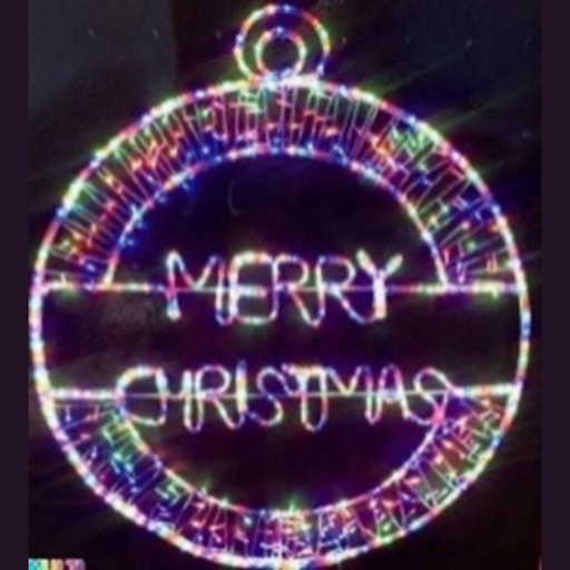 Ronis 240 LED Silhouette Merry Christmas Rope Light