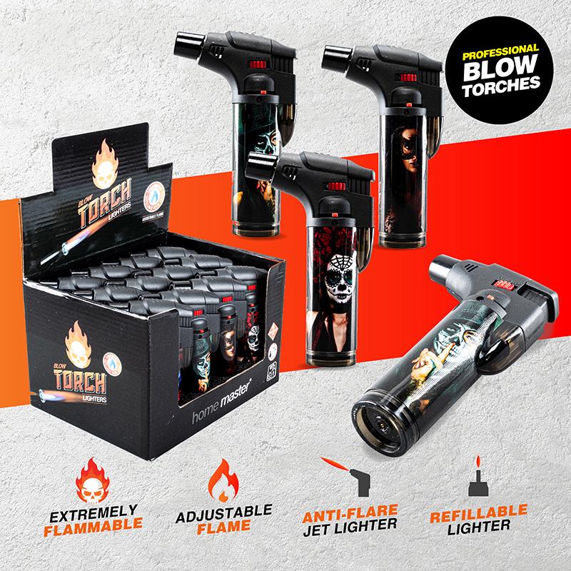 ASH-Lighter Gas Blow Torch Refillable - Sexy LadiesDesigns