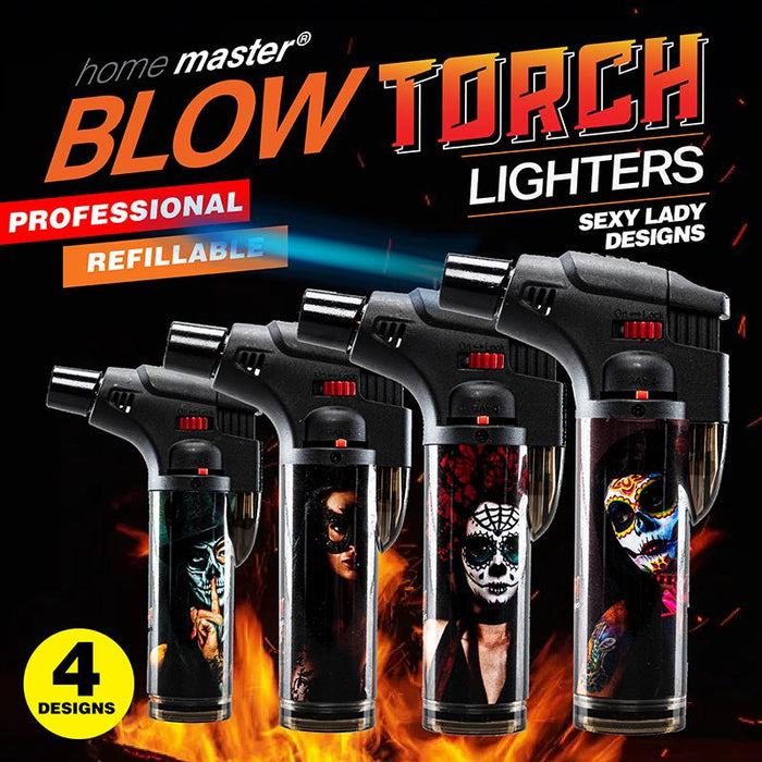 ASH-Lighter Gas Blow Torch Refillable - Sexy LadiesDesigns