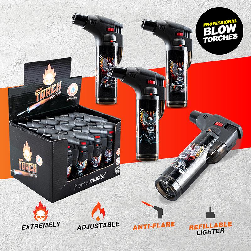 ASH-Lighter Gas Blow Torch Refillable - Muscle CarDesigns