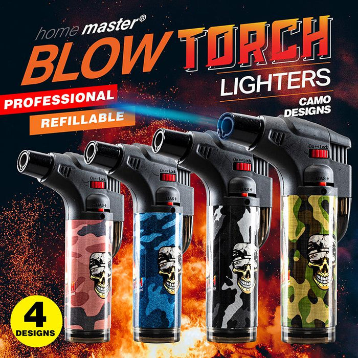 ASH-Lighter Gas Blow Torch Refillable - CamoDesigns