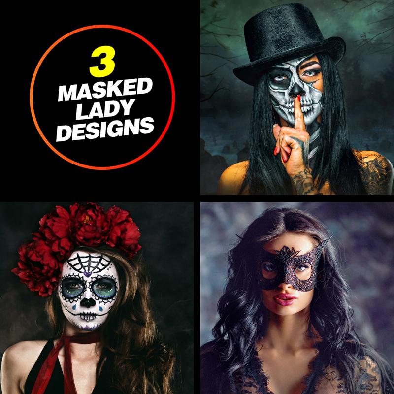 Ashtray Butt Bucket Tin Sexy Lady Designs - 7cm x10cm