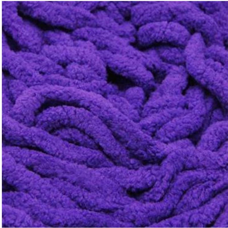 Chenille Blanket Yarn 100g 80m Solid 26 Purple