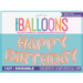 Happy Bday Foil Balloon Kit Rose Gold 35.5cm