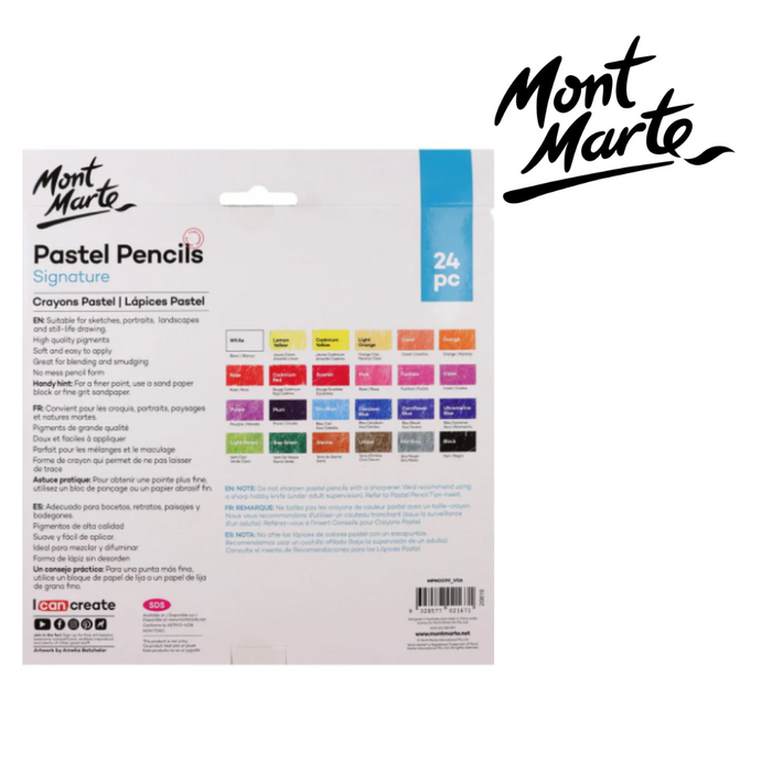 Mont Marte Pastel Pencils 24pc