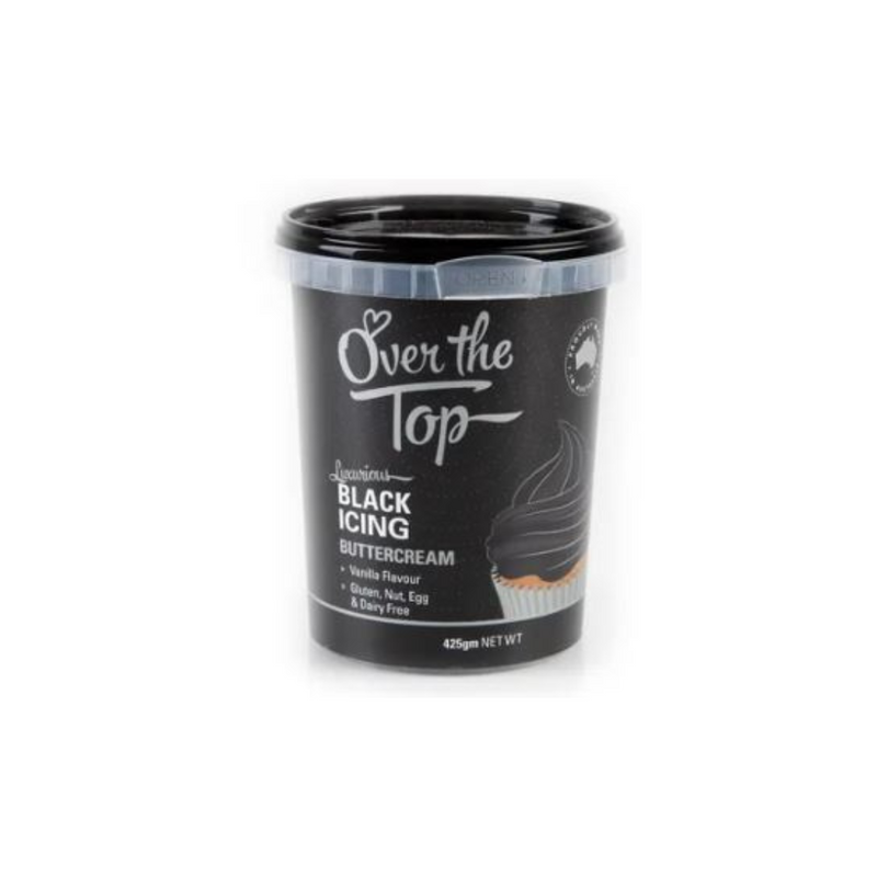 Over The Top Buttercream - Black 425g