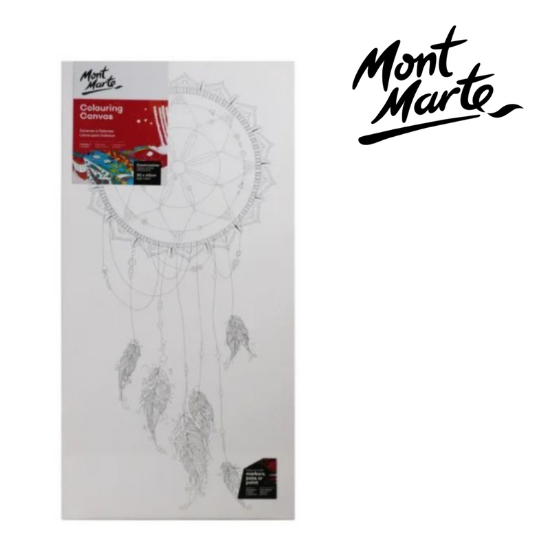 Mont Marte Colouring Canvas Asstd 30x60cm