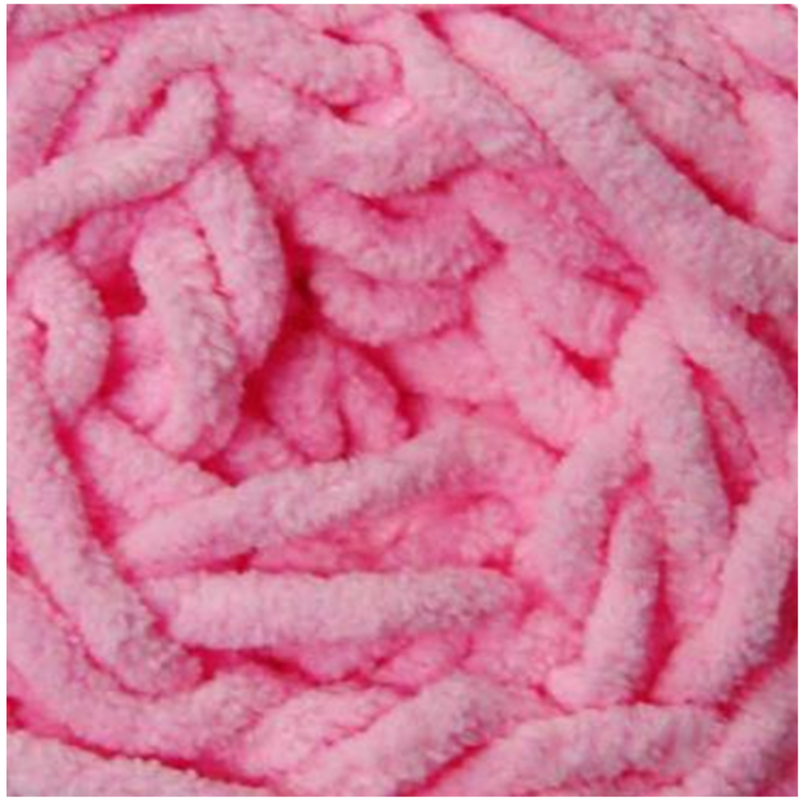Chenille Blanket Yarn 100g 80m Solid 21 Light Pink