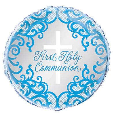 Fancy Blue Cross First Holy Communion 45cm