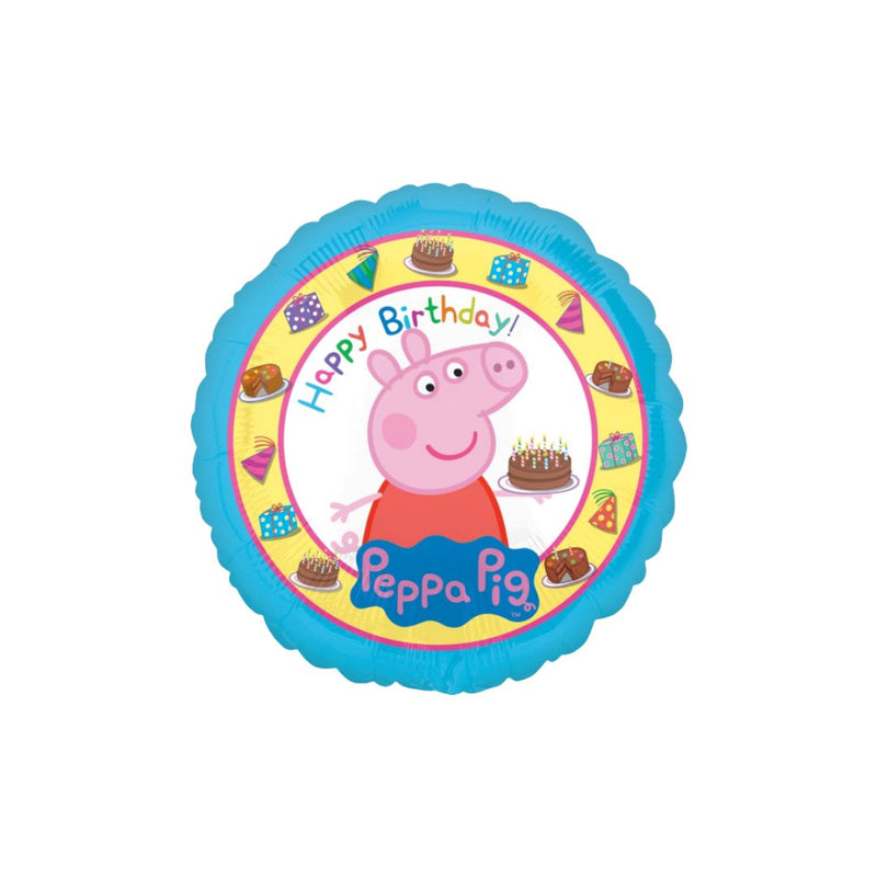 Foil Balloon 45cm Happy Birthday Peppa Pig