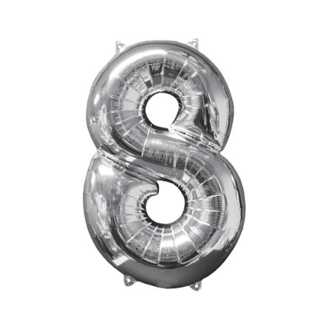 Mid-Size Shp Silver Number 8 - 66cm