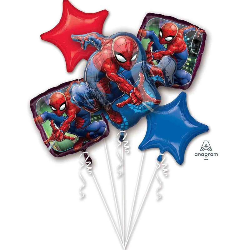 Foil Balloon Bouquet 5pc Spider-Man P76
