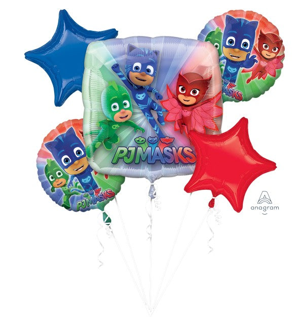 Foil Balloon Bouquet 5pc PJ Masks P76