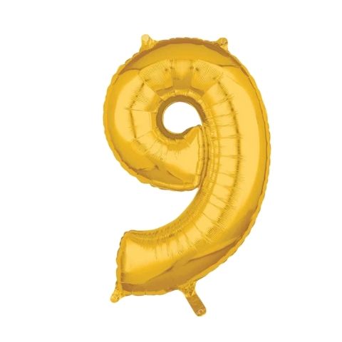 Mid-Size Shp Gold Number 9 - 66cm