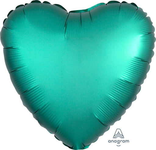 Ronis Standard Foil Balloon 45cm Satin Luxe Heart Jade