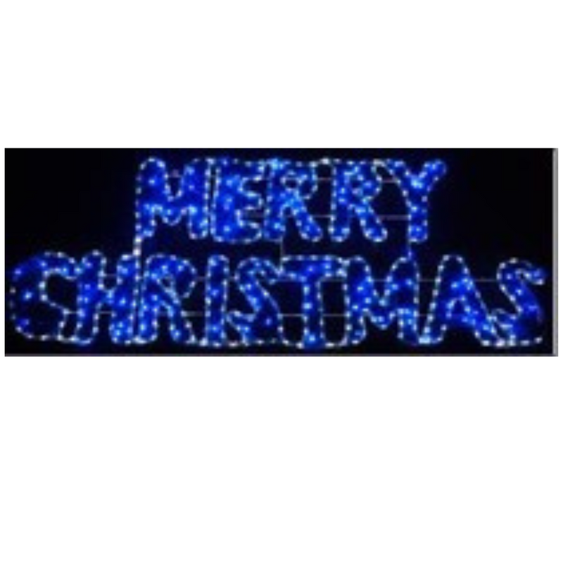 36V LED Merry Xmas White Blue