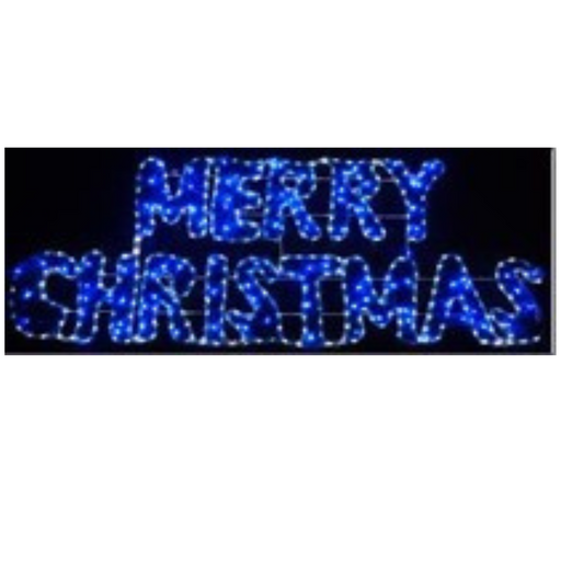 36V LED Merry Xmas White Blue