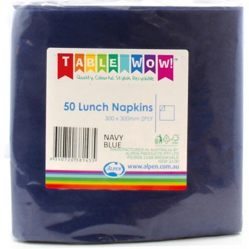 Lunch Napkin Dark Blue 30x30cm 2ply 50pk