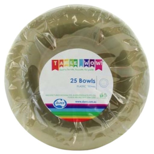 Reusable Bowl Gold 18cm 25pk