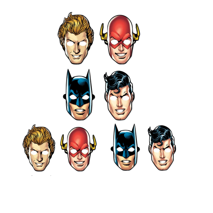 Justice League Heroes Unite Paper Masks