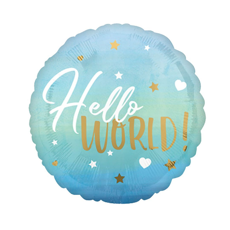 Ronis Standard Foil Balloon 45cm Blue Baby Boy