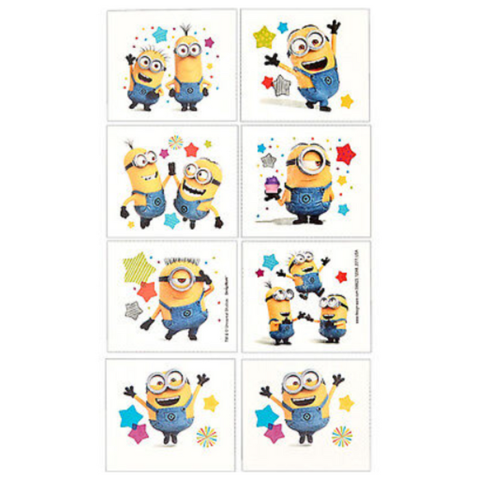 Party Favours Despicable Me 3 Tattoo