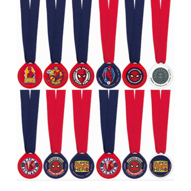 Spider-Man Webbed Wonder Award Medals 12Pk