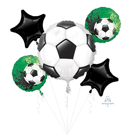 Bouquet Balloons Goal Getter Soccer 5pk