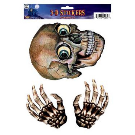 Ronis 3D Window Sticker Skull and Hand