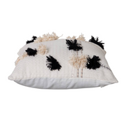 Indra Cushion Ivory & Black 50x50cm