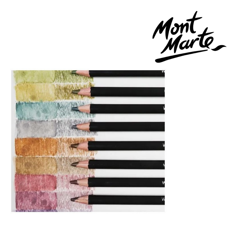 Mont Marte Watersoluble Earth Tones 12pc