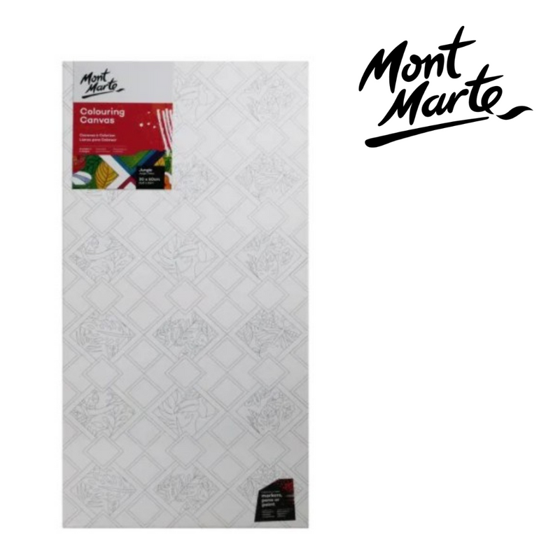 Mont Marte Colouring Canvas Asstd 30x60cm
