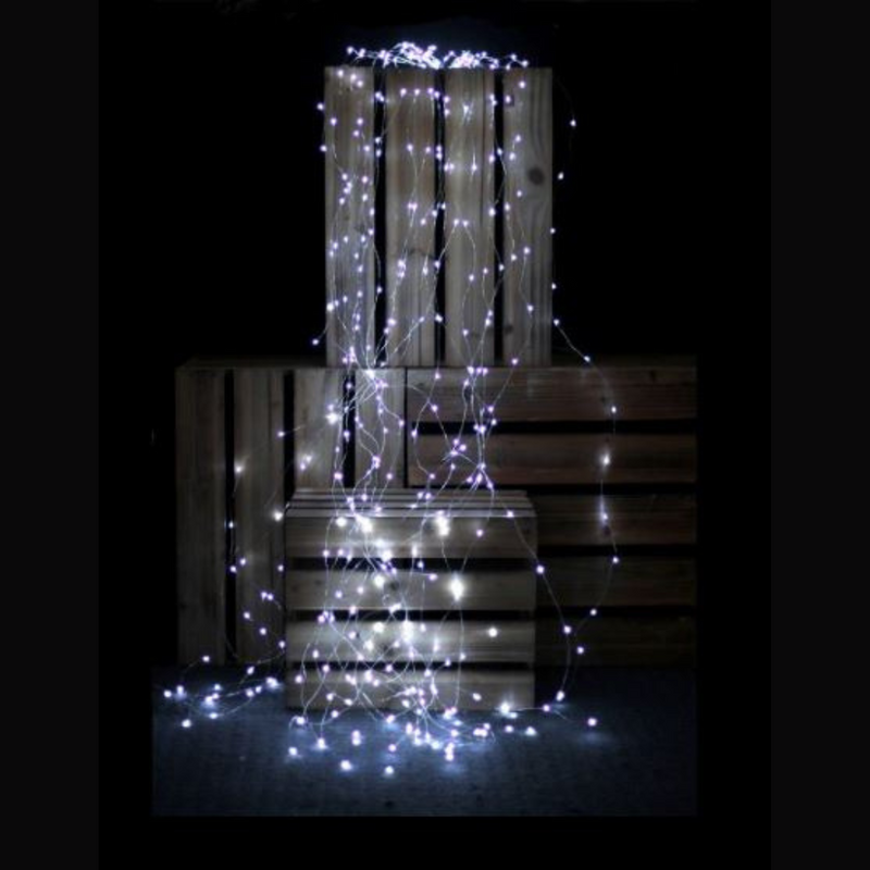 Ronis 400 Micro LED Branch Light Clear Cord White Lights