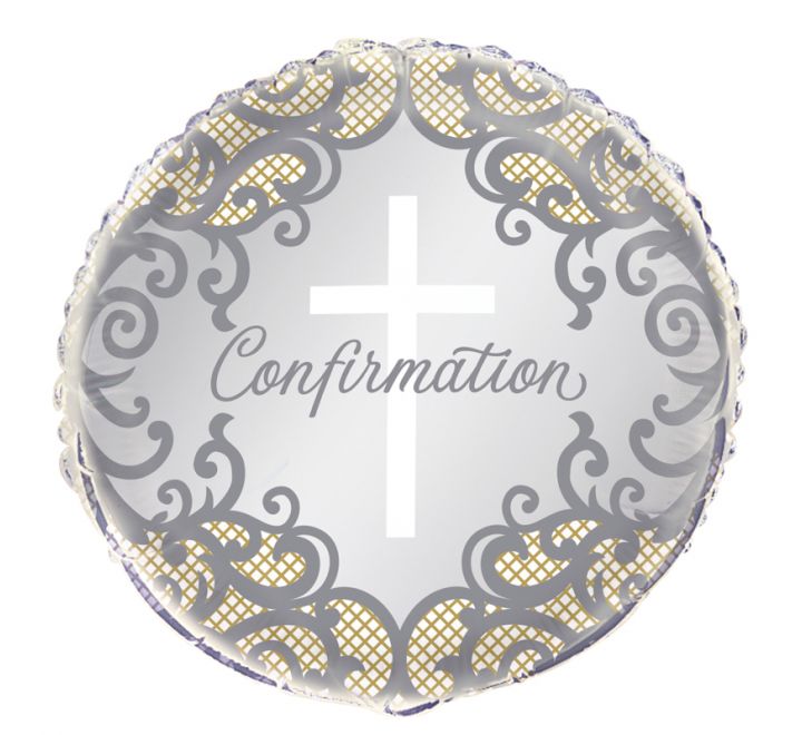 Fancy Gold Cross Confirmation Balloon 45cm