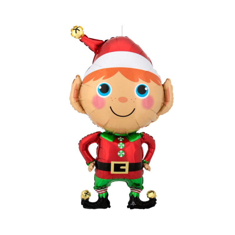Happy Christmas Elf Super Shape Foil Balloon XL