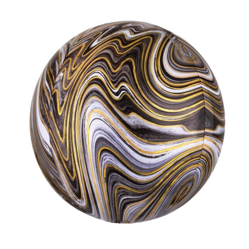 Orbz Balloon XL Black Marblez 38cm