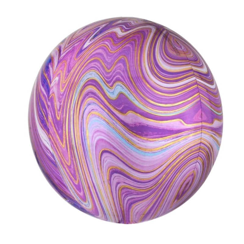 Orbz Balloon XL Purple Marblez 38cm