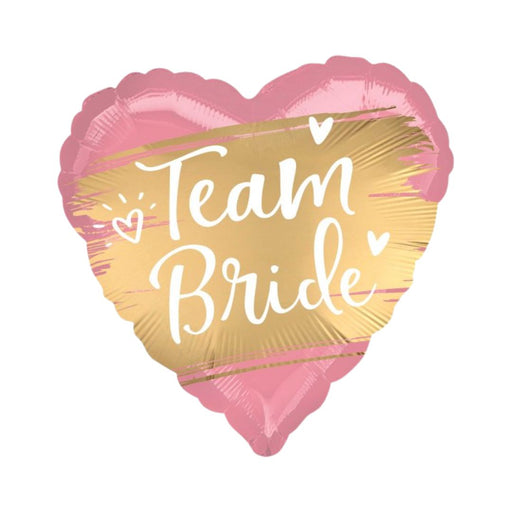 Team Bride Satin Heart Shape Balloon