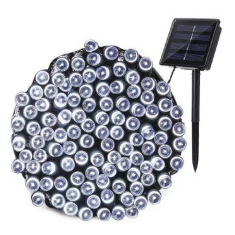 420 LED Solar Fairy Light Chain White