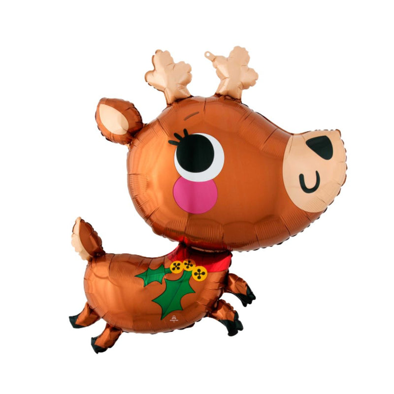 Adorable Reindeer Super Shape Foil Balloon XL