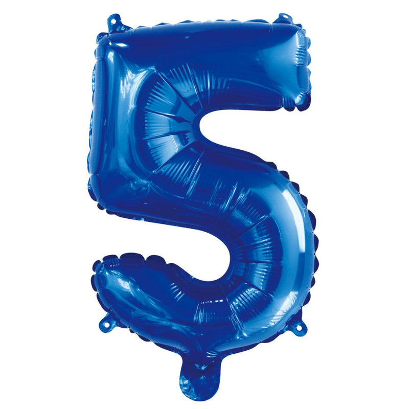 Numeral Foil Balloon 35cm Royal Blue - 5