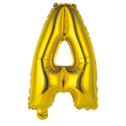 Alphabet Foil Balloon 35cm Gold - A – thumbnail