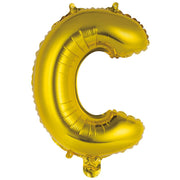 Alphabet Foil Balloon 35cm Gold - C – thumbnail
