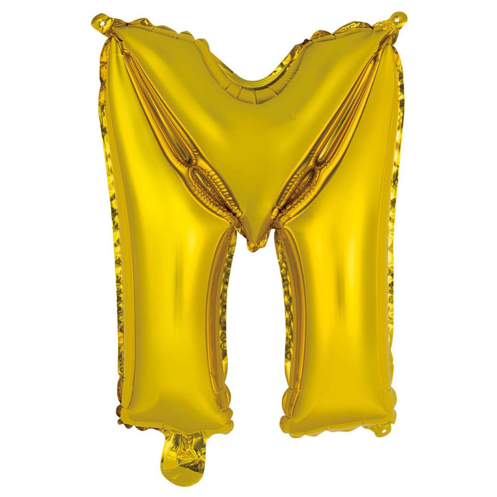 Alphabet Foil Balloon 35cm Gold - M